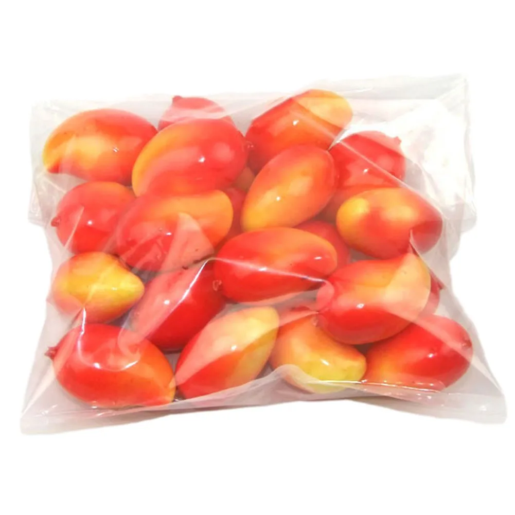 10PCS Mini Umelé Ovocie Falošné Cherry Mango, Melón Banán Vápna Jahoda Model Ornament Fotografie Rekvizity Domova Obrázok 2