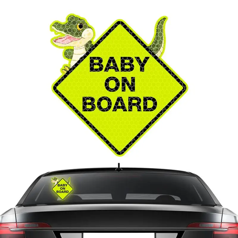 Baby Na Palube Znamenie Nálepky Dieťa Na Palube Dieťa Bezpečnosti Prihlásiť Auto Nálepky, Reflexné Dieťa V Aute Nálepky Na Okno Nárazníka Obrázok 0