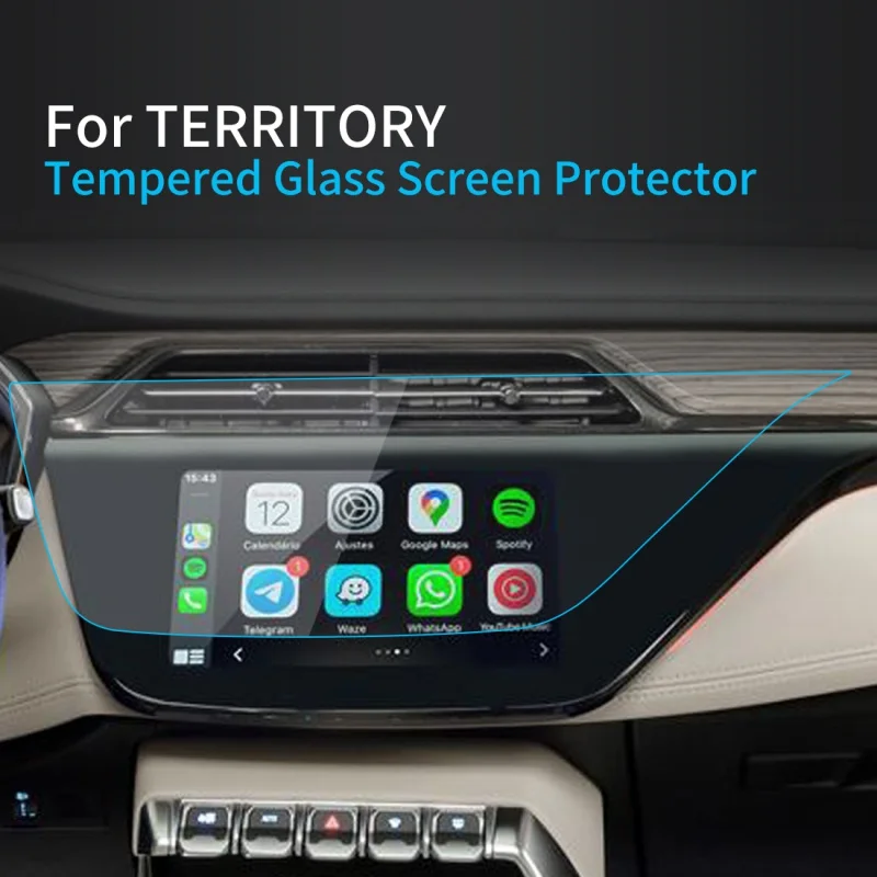 Auto Samolepky Screen Protector Pre Ford Territory23 Navigátora Zobrazenie Tvrdené Sklo Ochranný Film Auto Príslušenstvo Vozidiel Obrázok 0