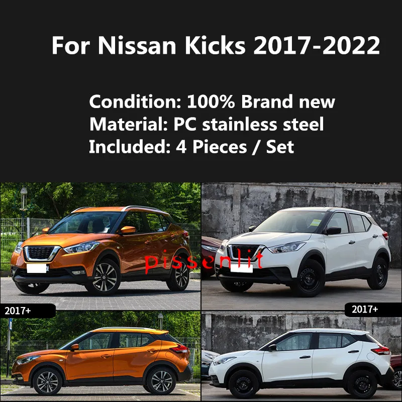 Pre Nissan Kopy 2017-2022 Príslušenstvo Okno Orezania Chrome Strechy Slnko, Dážď Tieni Otvor Clony Spojler Krídlo Auto Kryt Vodotesné Obrázok 2
