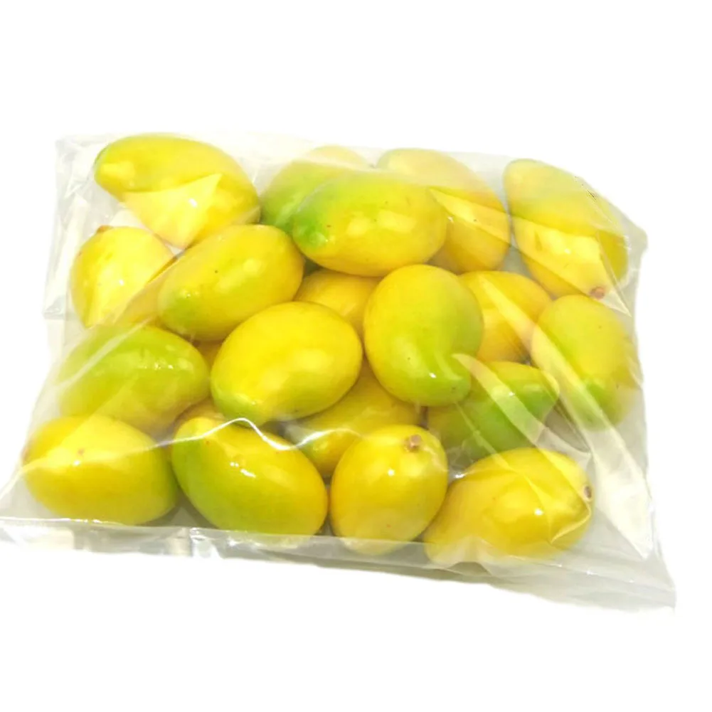 10PCS Mini Umelé Ovocie Falošné Cherry Mango, Melón Banán Vápna Jahoda Model Ornament Fotografie Rekvizity Domova Obrázok 3