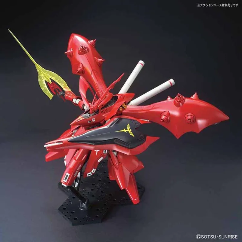 BANDAI Anime HG 1/144 MSN-04-2 Slavík Nové Mobilné Správa Gundam Montáž Plastových Model Auta Akcie Hračky Údaje Darček Obrázok 3
